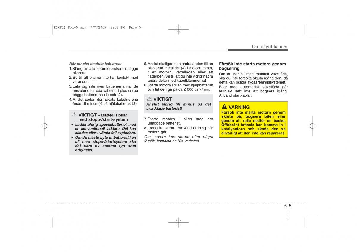 KIA Ceed I 1 instruktionsbok / page 241