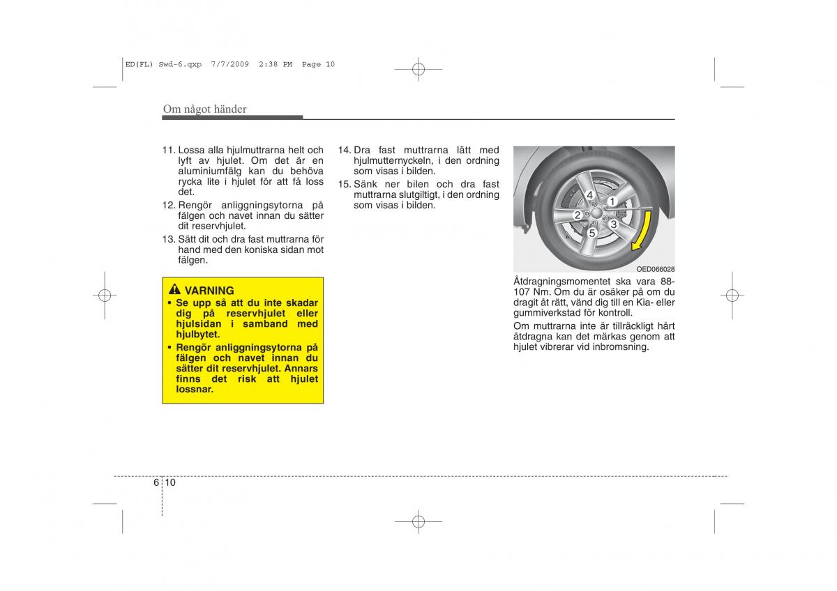 KIA Ceed I 1 instruktionsbok / page 246