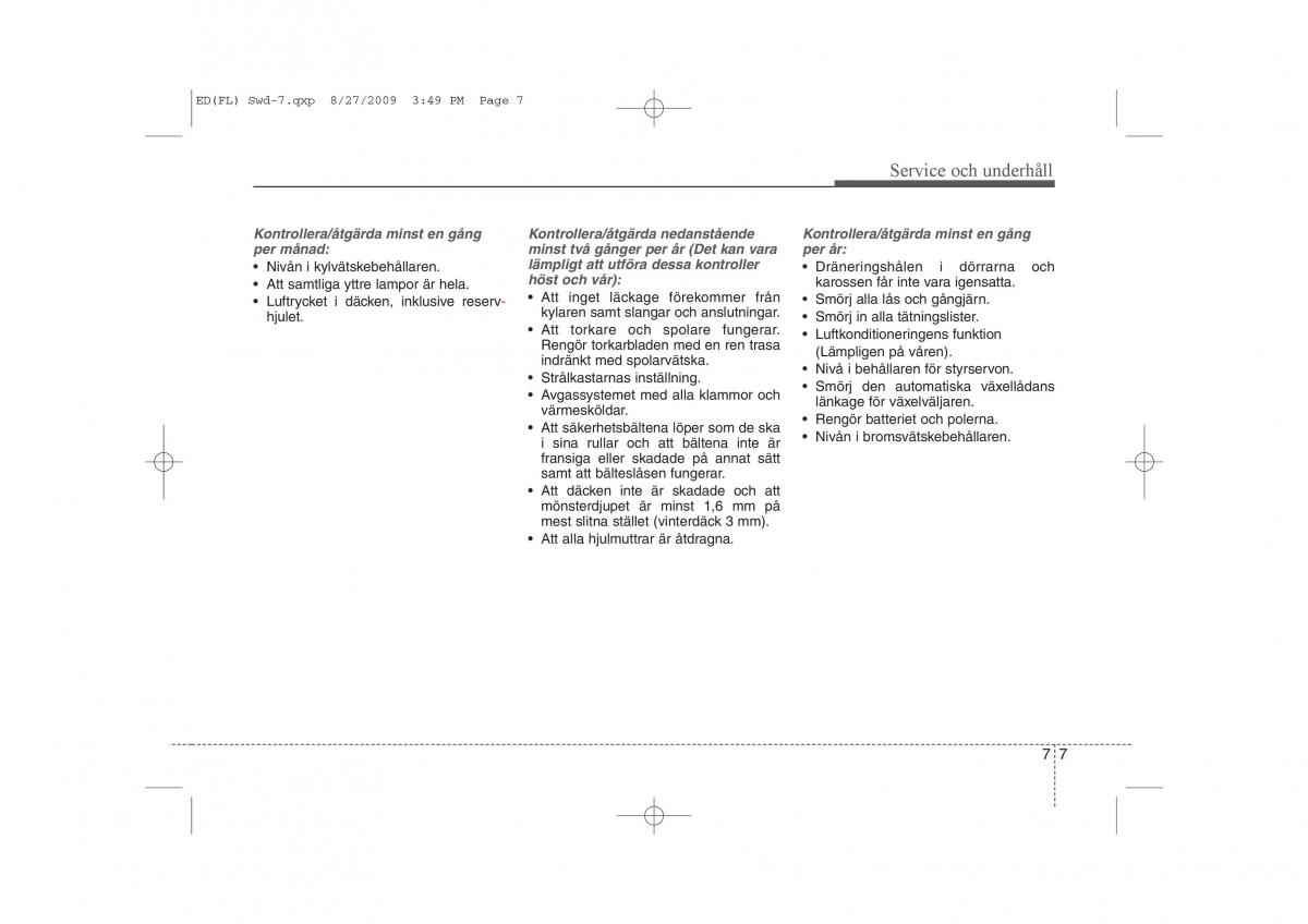 KIA Ceed I 1 instruktionsbok / page 264