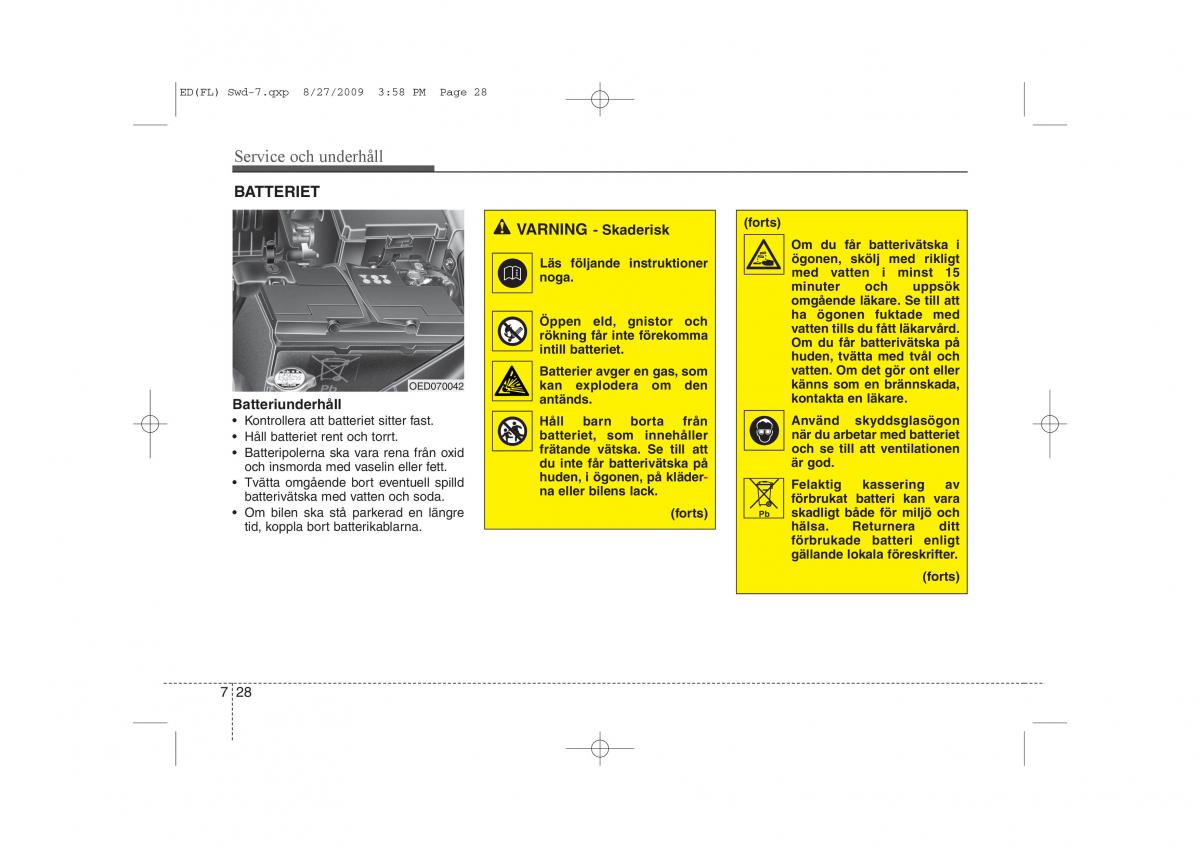 KIA Ceed I 1 instruktionsbok / page 285