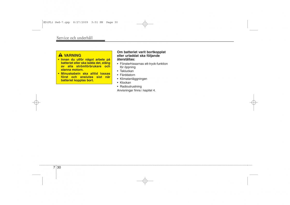 KIA Ceed I 1 instruktionsbok / page 287