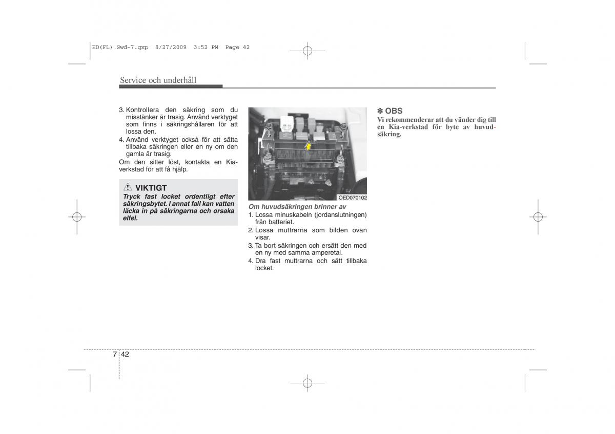 KIA Ceed I 1 instruktionsbok / page 299