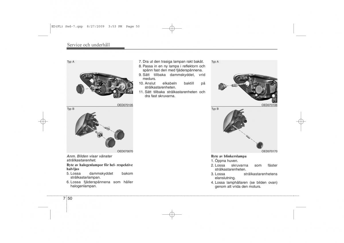 KIA Ceed I 1 instruktionsbok / page 307