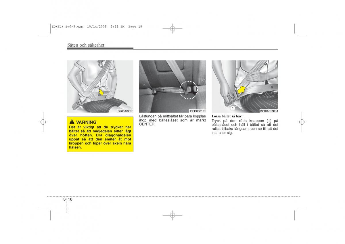 KIA Ceed I 1 instruktionsbok / page 31