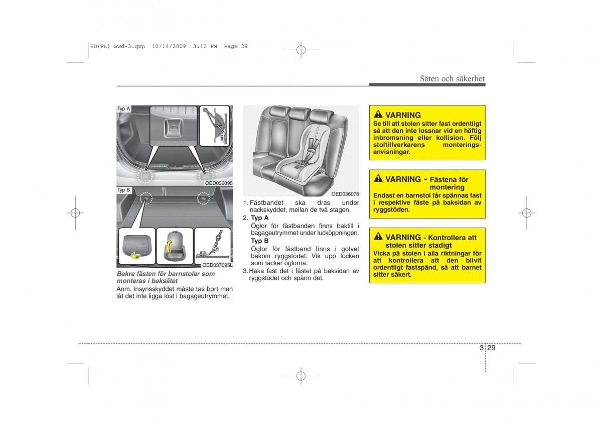 KIA Ceed I 1 instruktionsbok / page 42