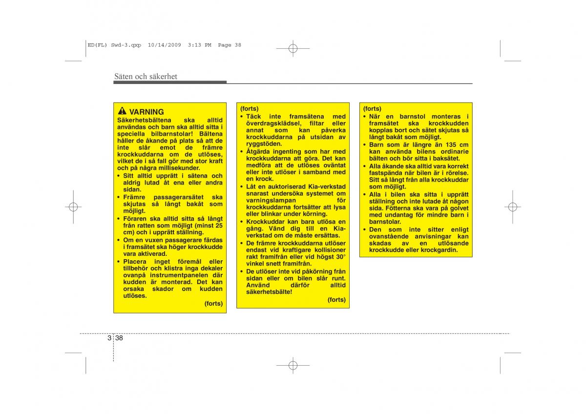 KIA Ceed I 1 instruktionsbok / page 51