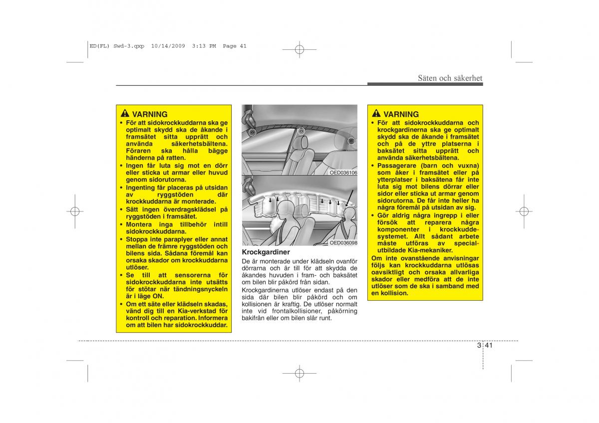 KIA Ceed I 1 instruktionsbok / page 54