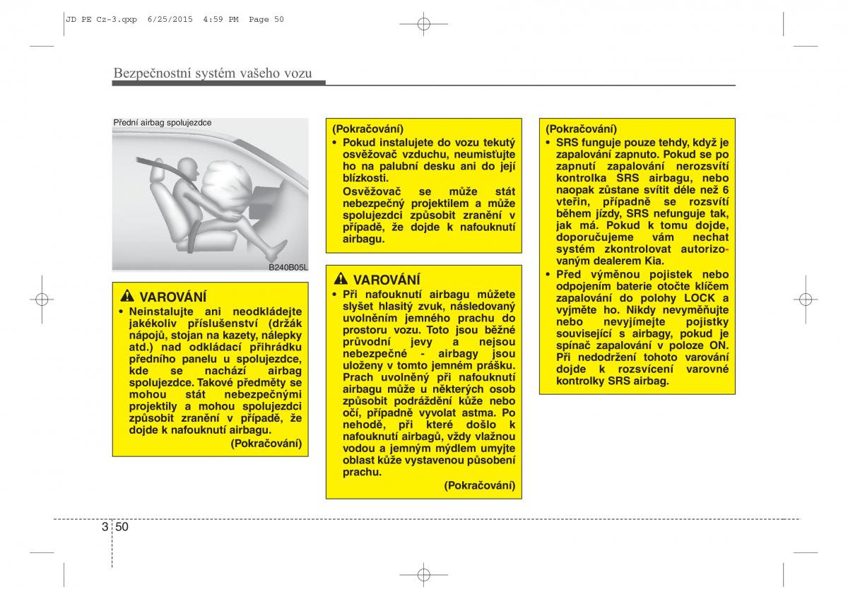 KIA Ceed II 2 navod k obsludze / page 67