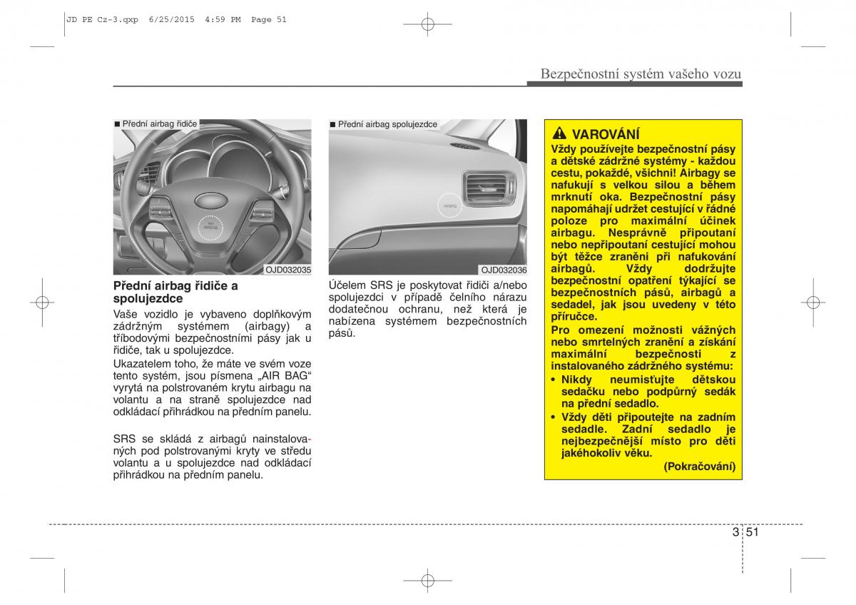 KIA Ceed II 2 navod k obsludze / page 68