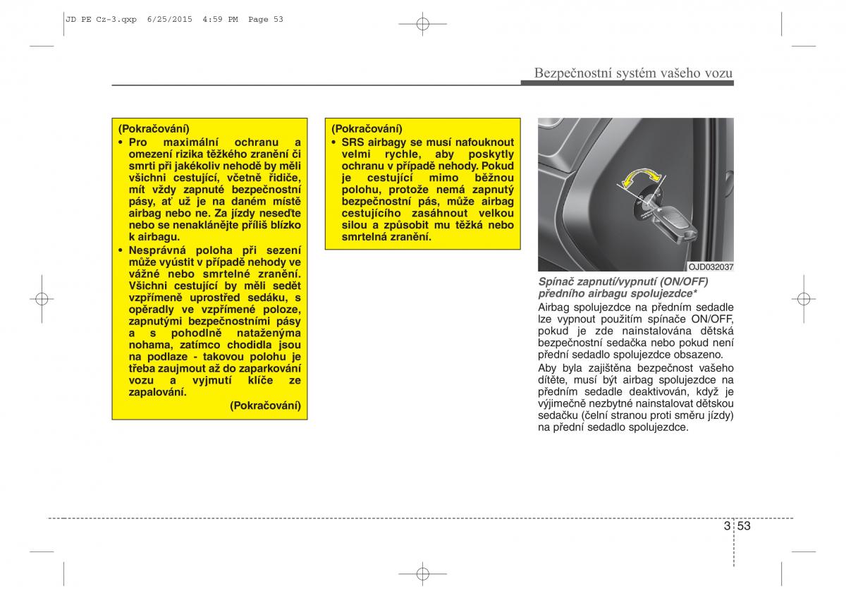 KIA Ceed II 2 navod k obsludze / page 70