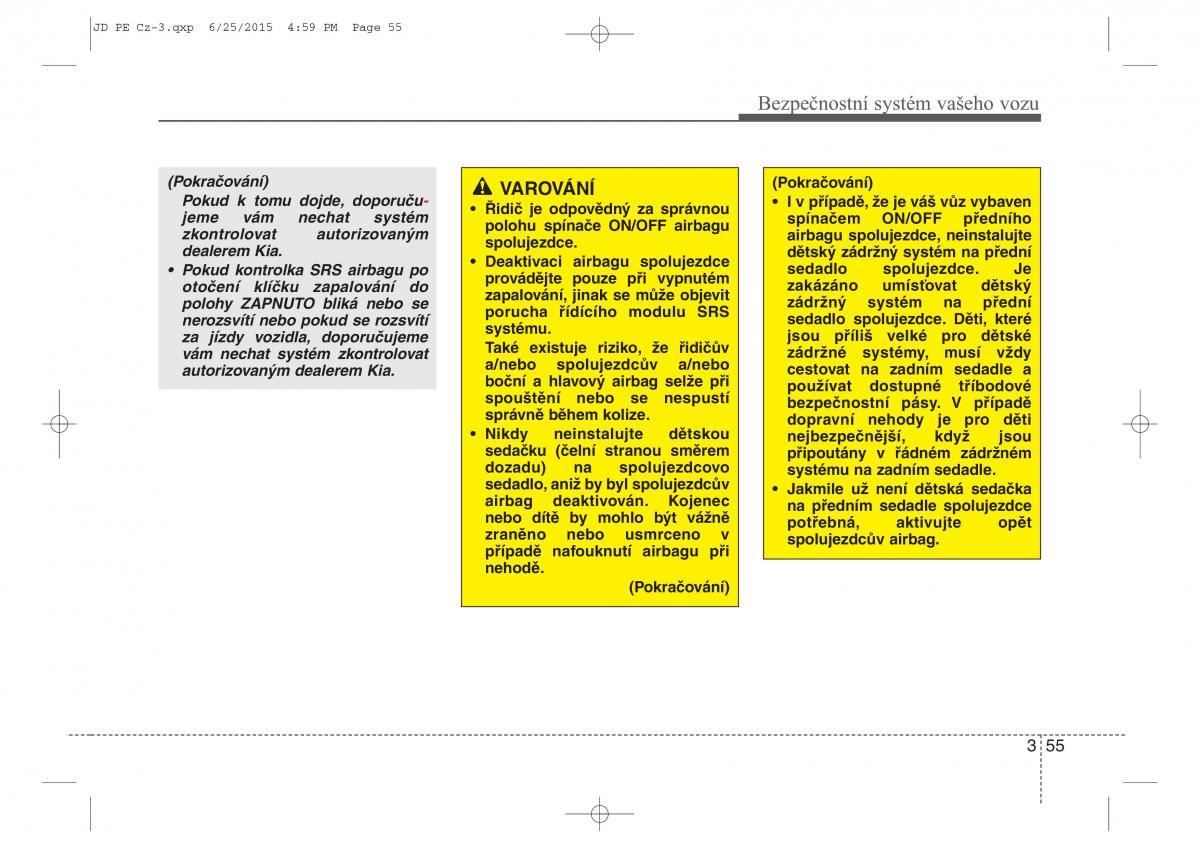 KIA Ceed II 2 navod k obsludze / page 72