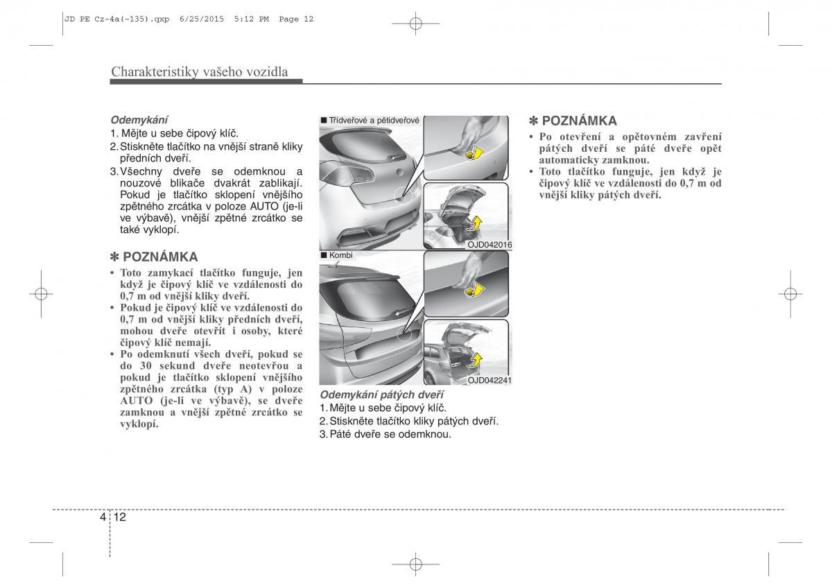 KIA Ceed II 2 navod k obsludze / page 95