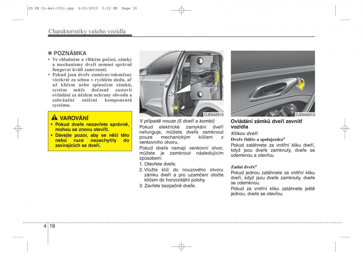 KIA Ceed II 2 navod k obsludze / page 101