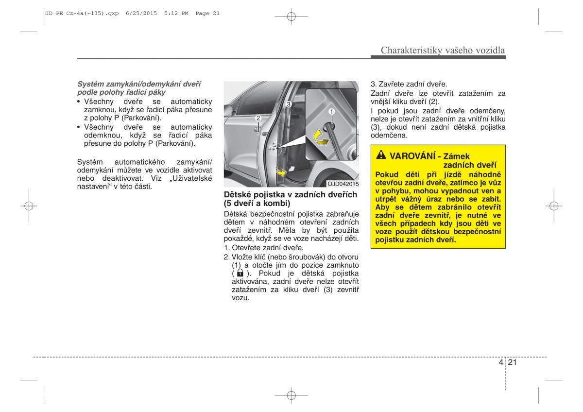 KIA Ceed II 2 navod k obsludze / page 104