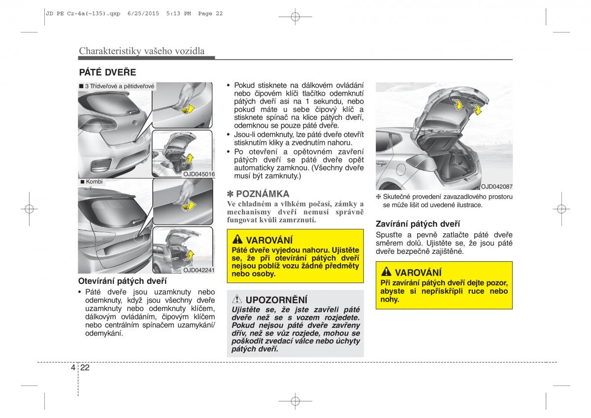 KIA Ceed II 2 navod k obsludze / page 105