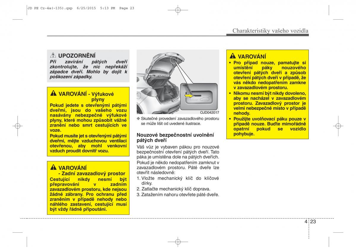 KIA Ceed II 2 navod k obsludze / page 106