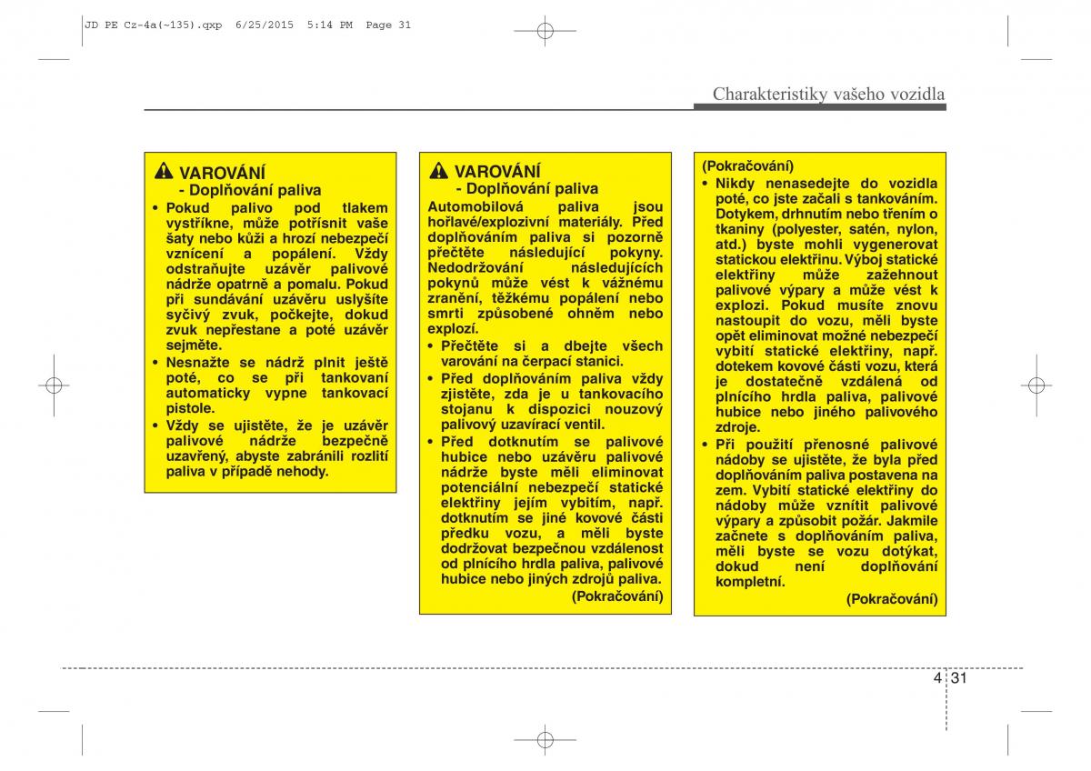 KIA Ceed II 2 navod k obsludze / page 114