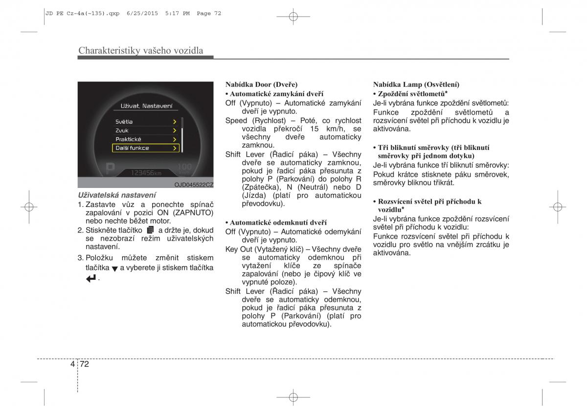 KIA Ceed II 2 navod k obsludze / page 155