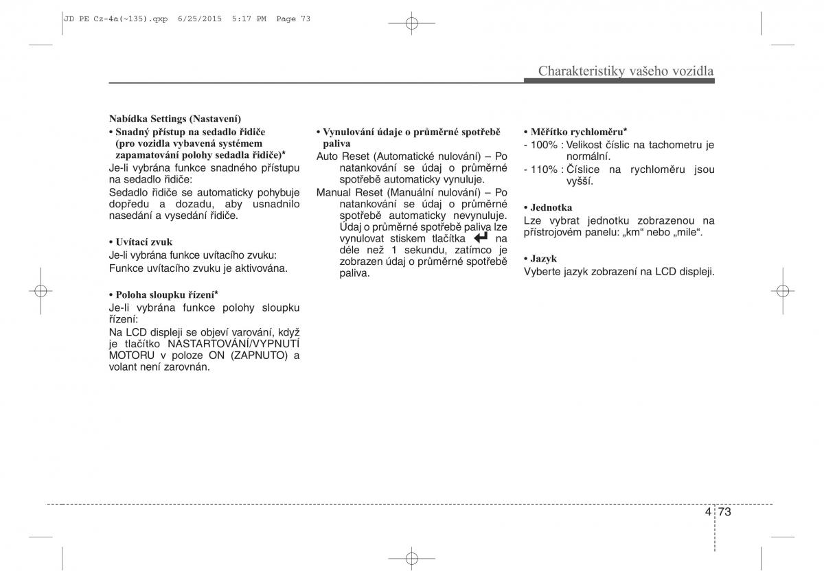 KIA Ceed II 2 navod k obsludze / page 156