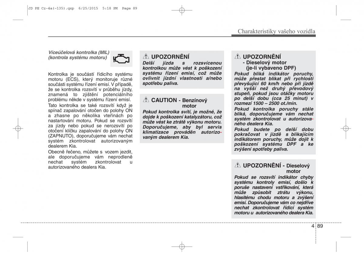 KIA Ceed II 2 navod k obsludze / page 172