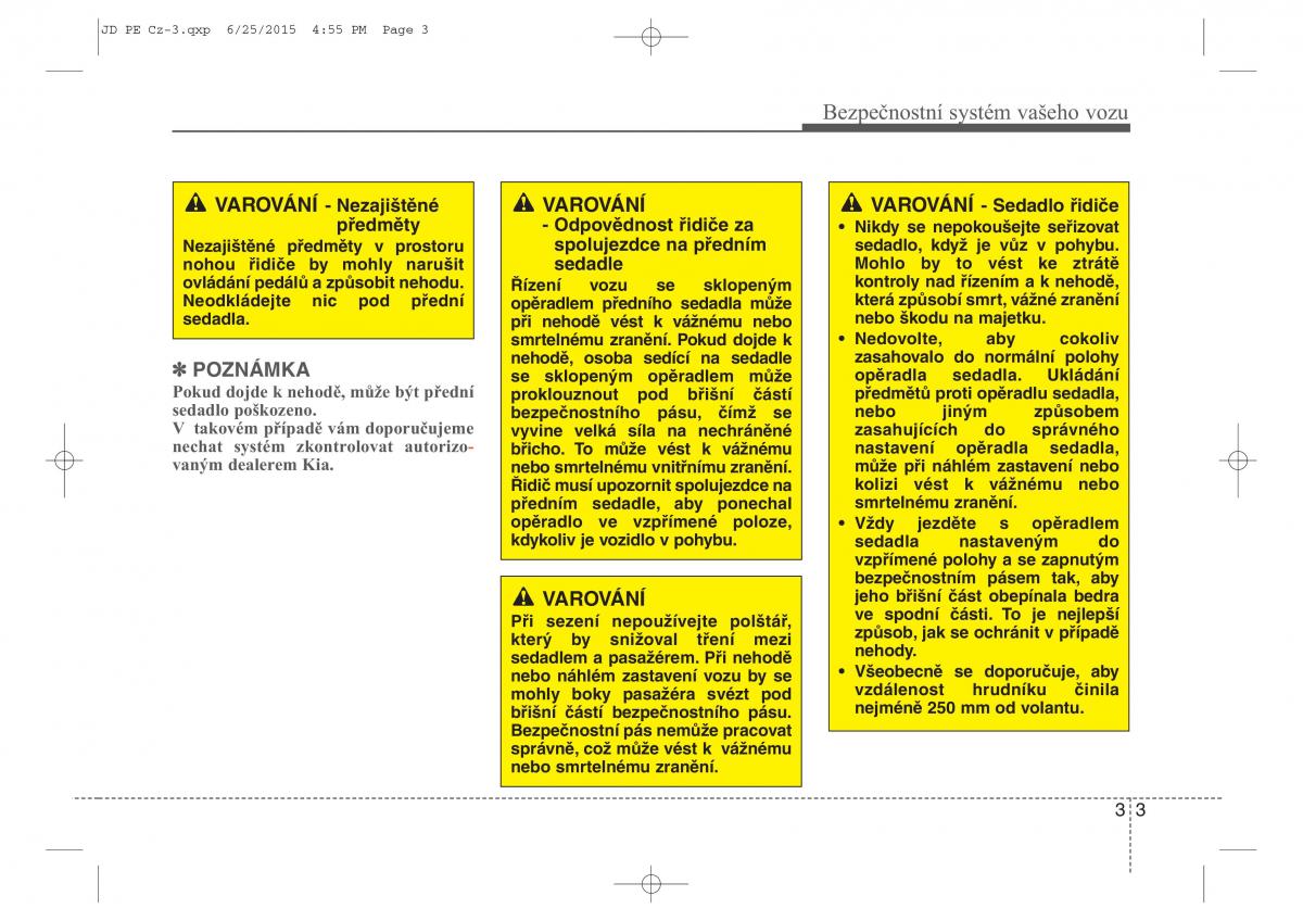 KIA Ceed II 2 navod k obsludze / page 20