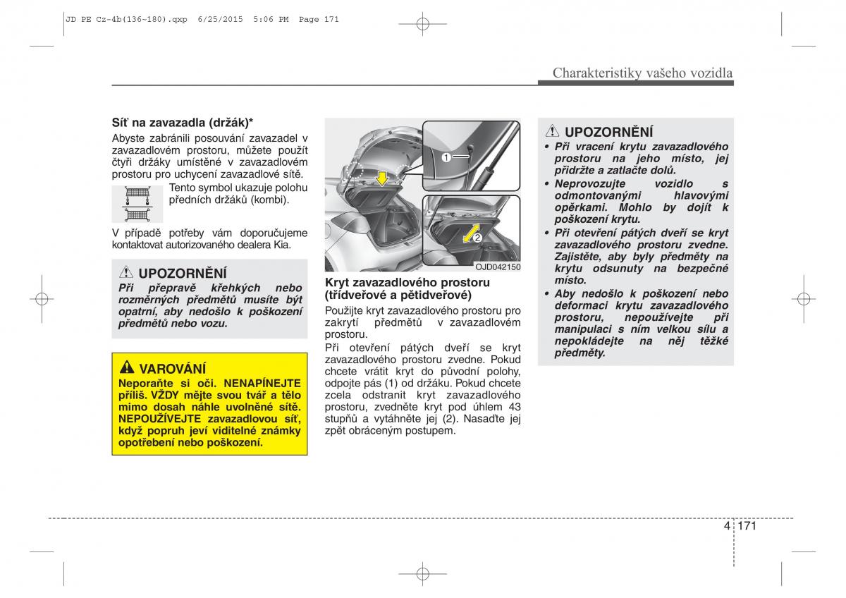 KIA Ceed II 2 navod k obsludze / page 254