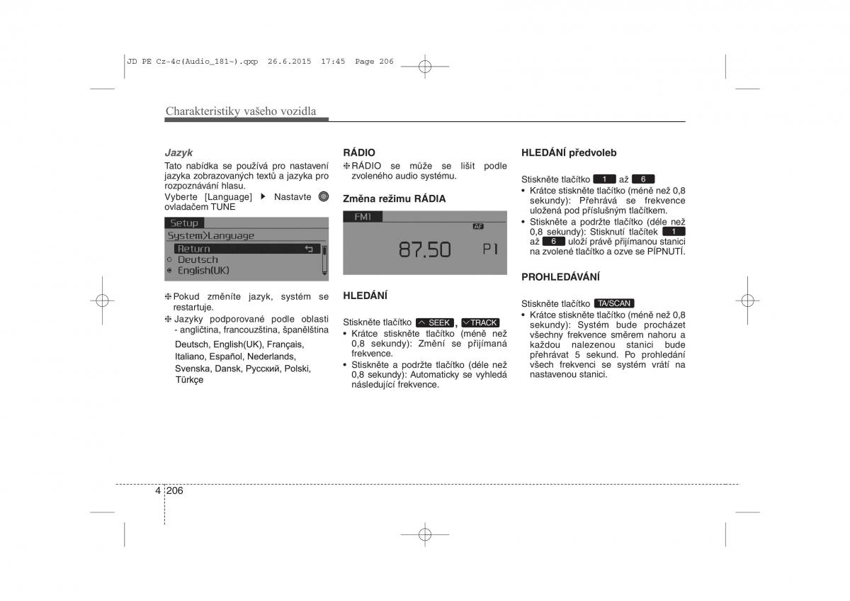 KIA Ceed II 2 navod k obsludze / page 289