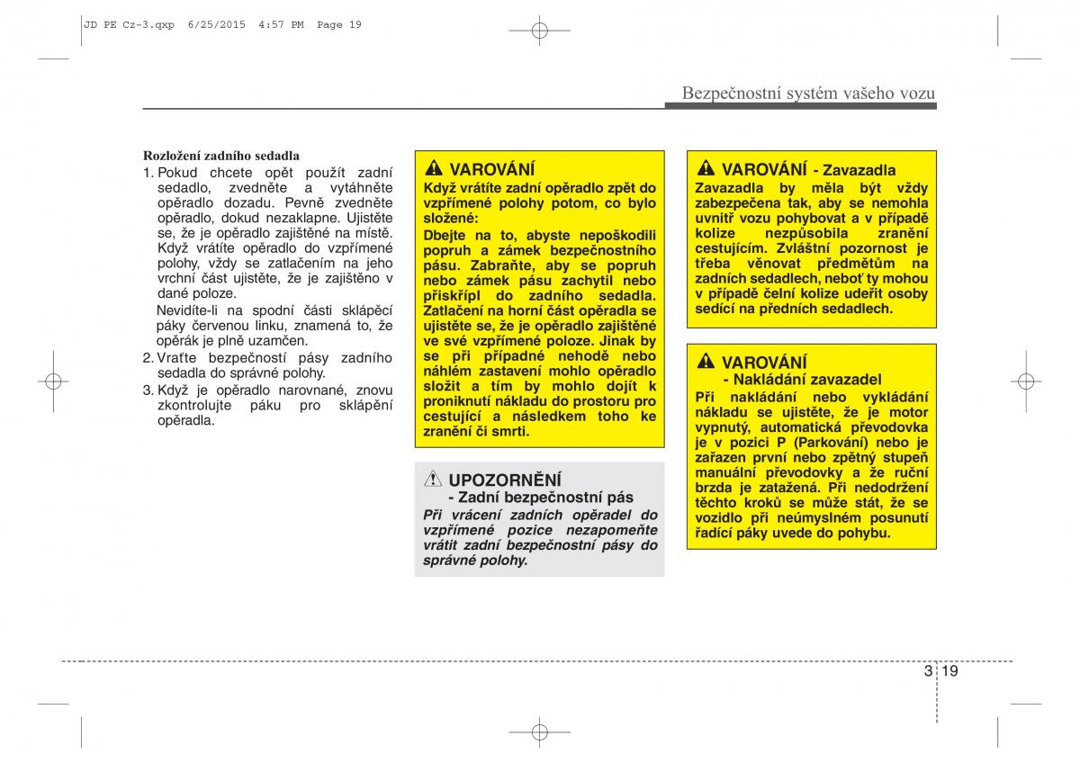 KIA Ceed II 2 navod k obsludze / page 36