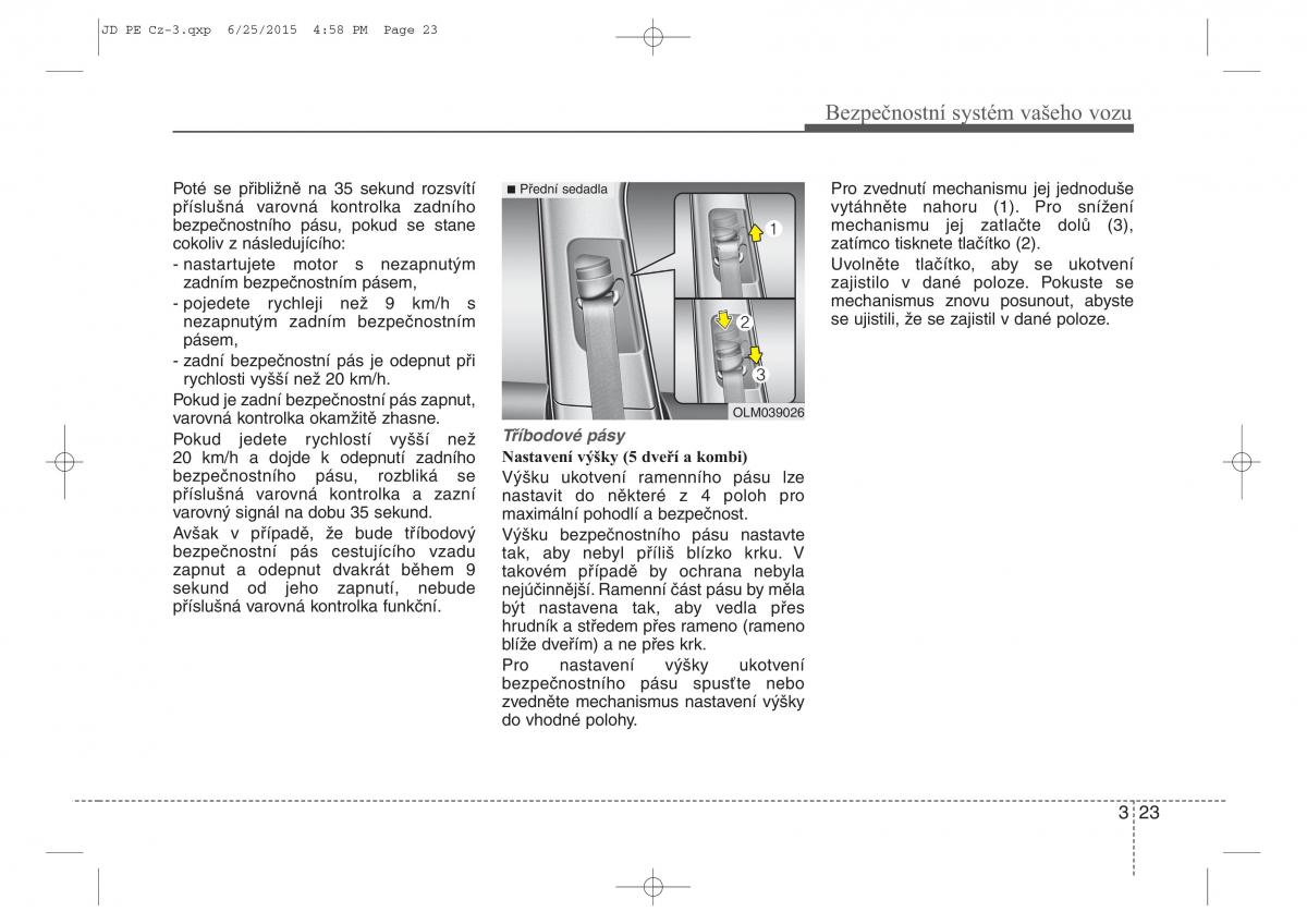 KIA Ceed II 2 navod k obsludze / page 40