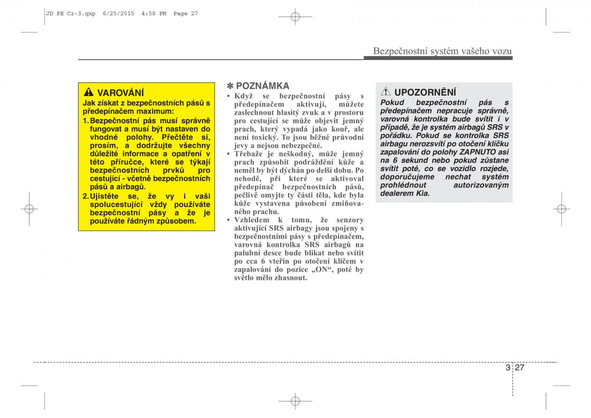 KIA Ceed II 2 navod k obsludze / page 44