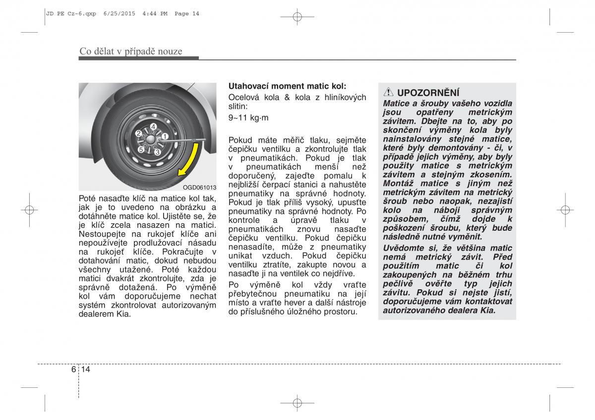 KIA Ceed II 2 navod k obsludze / page 485