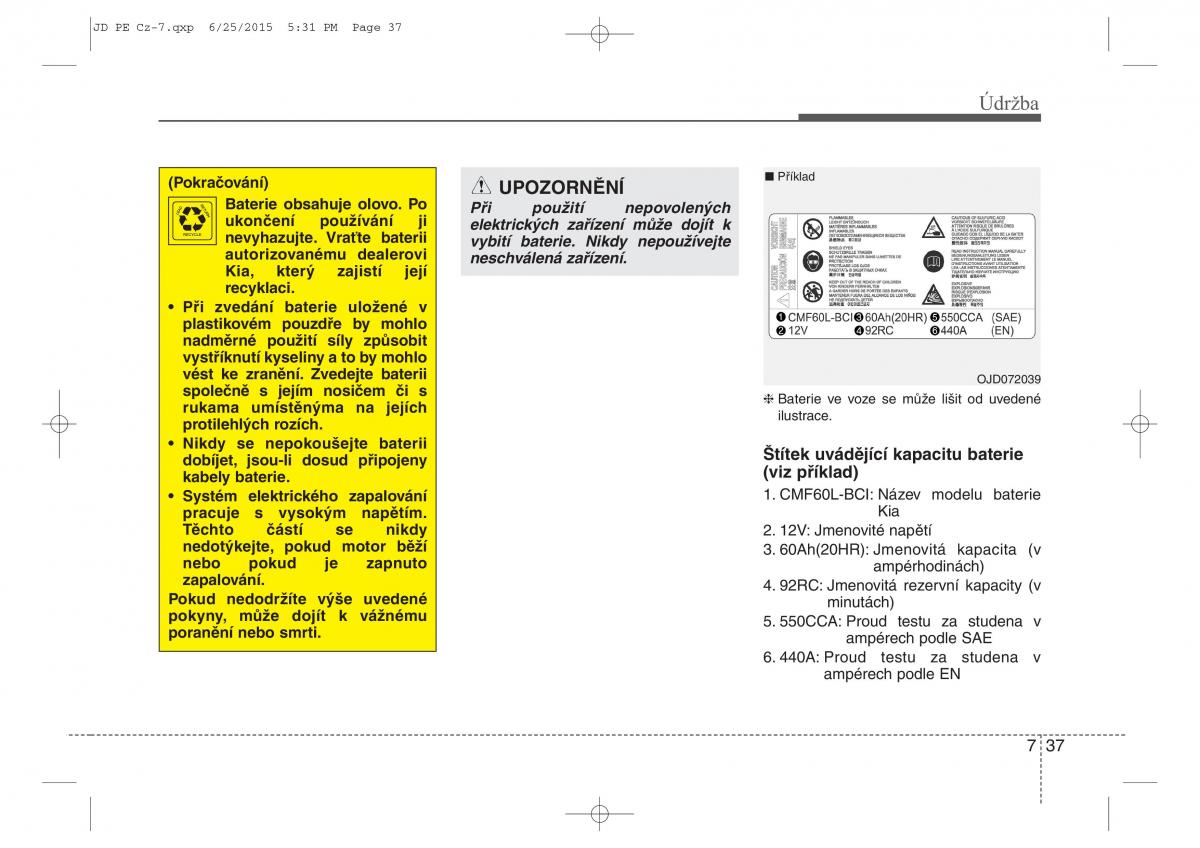 KIA Ceed II 2 navod k obsludze / page 540