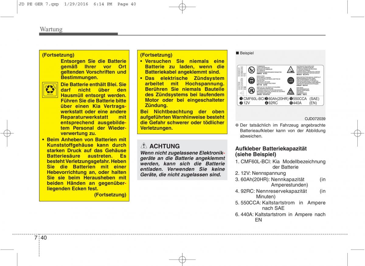 KIA Ceed II 2 Handbuch / page 592