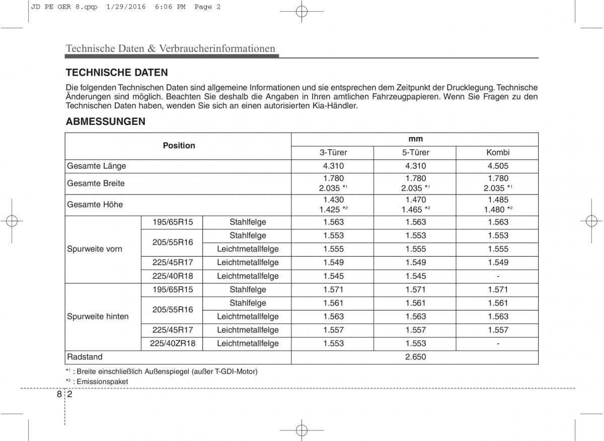 KIA Ceed II 2 Handbuch / page 664