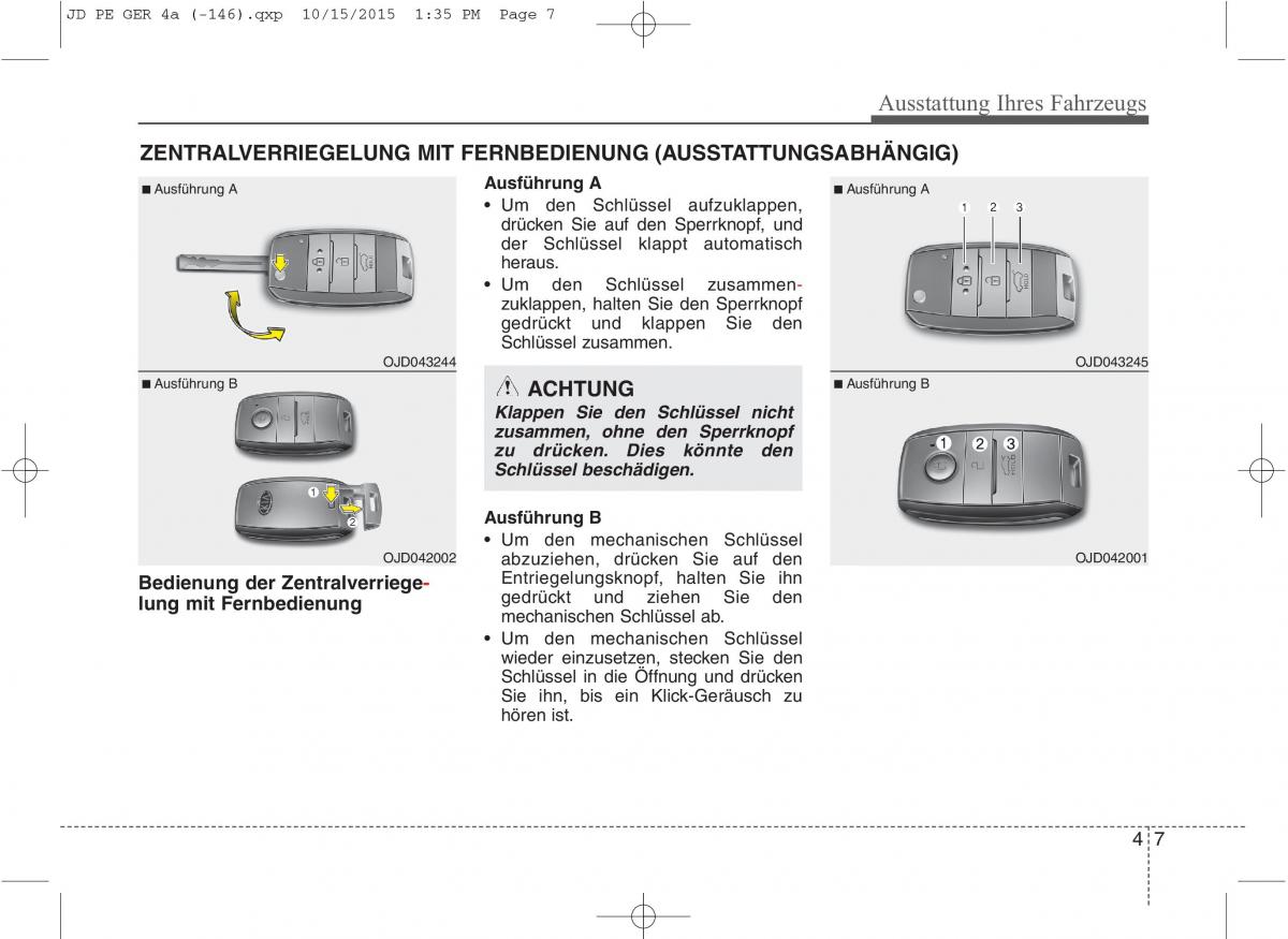 KIA Ceed II 2 Handbuch / page 99