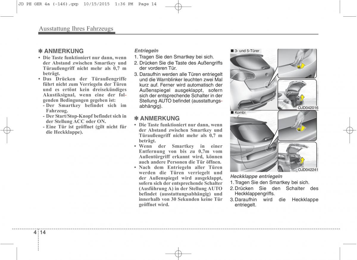 KIA Ceed II 2 Handbuch / page 106