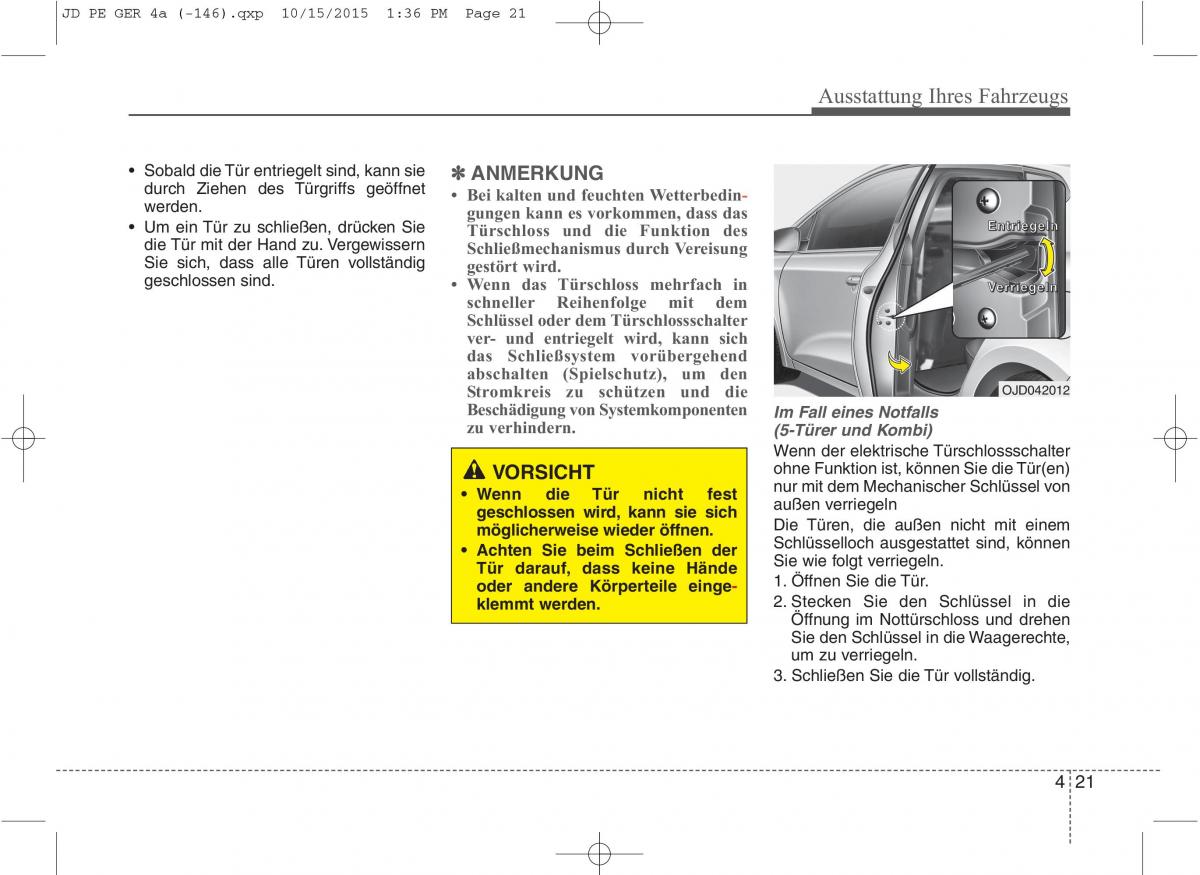 KIA Ceed II 2 Handbuch / page 113