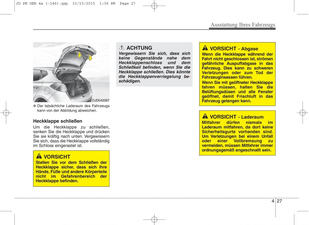 KIA Ceed II 2 Handbuch / page 119