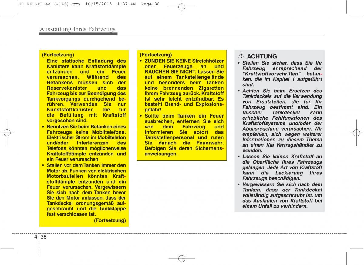 KIA Ceed II 2 Handbuch / page 130