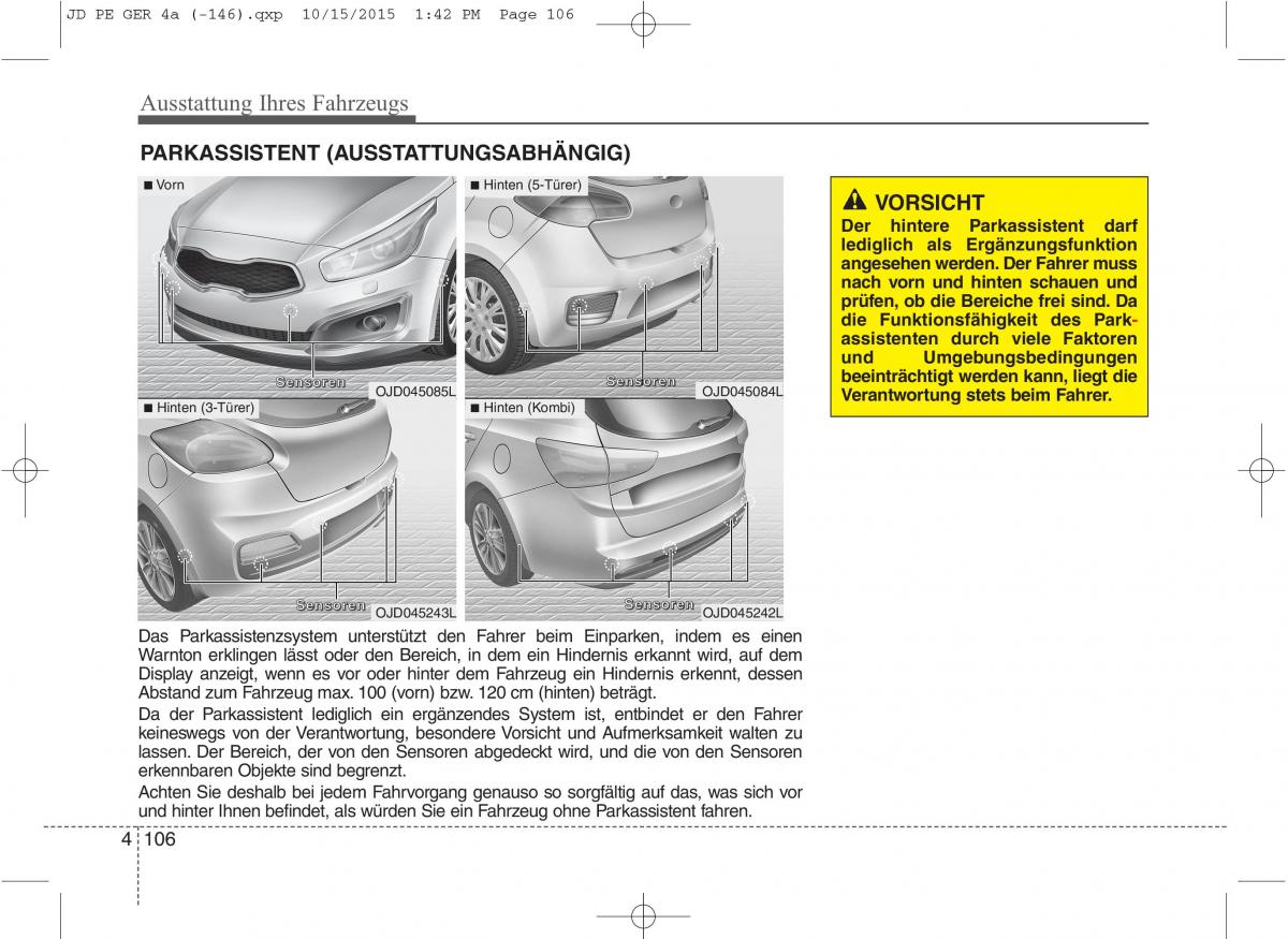 KIA Ceed II 2 Handbuch / page 198