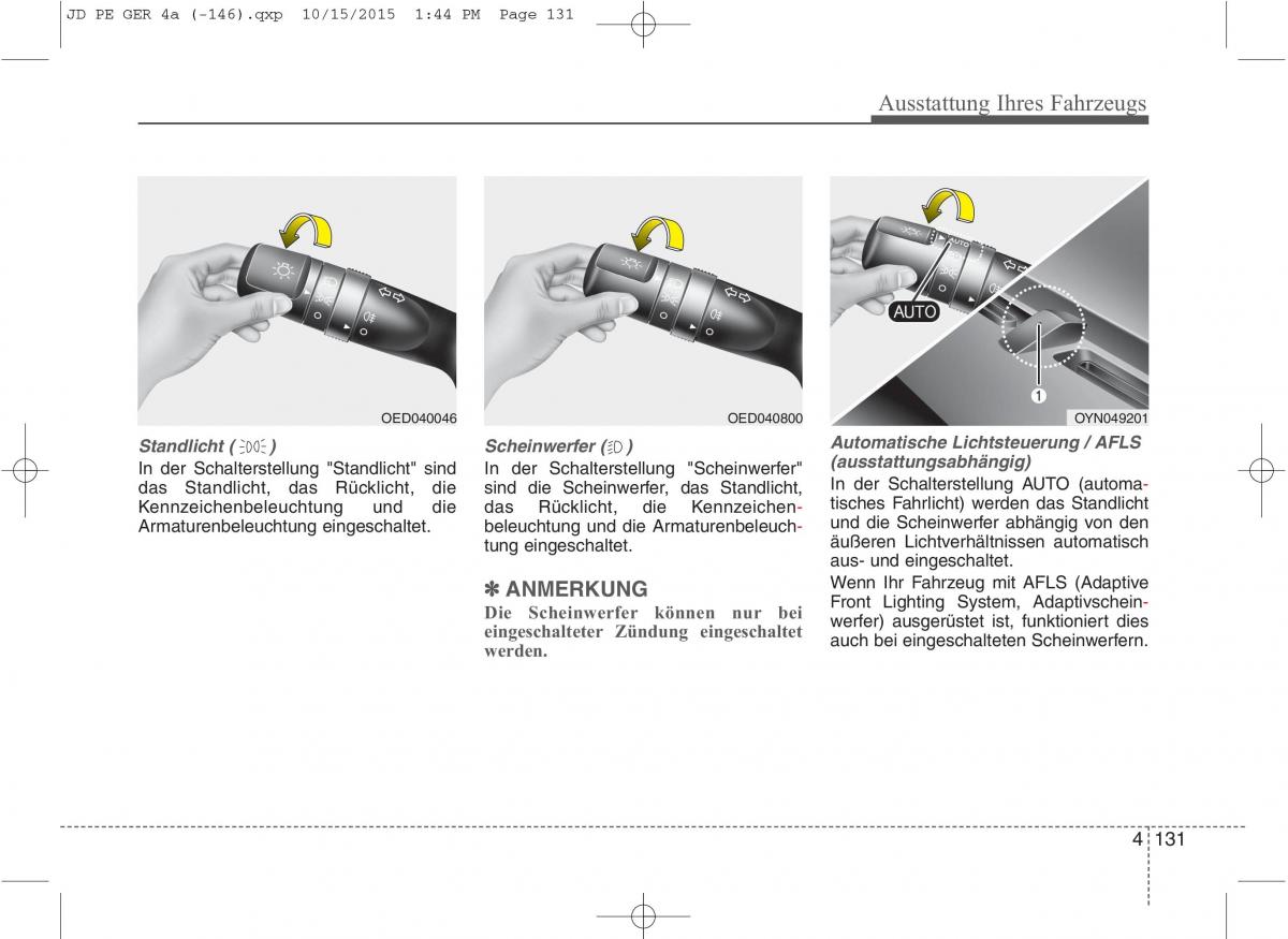 KIA Ceed II 2 Handbuch / page 223