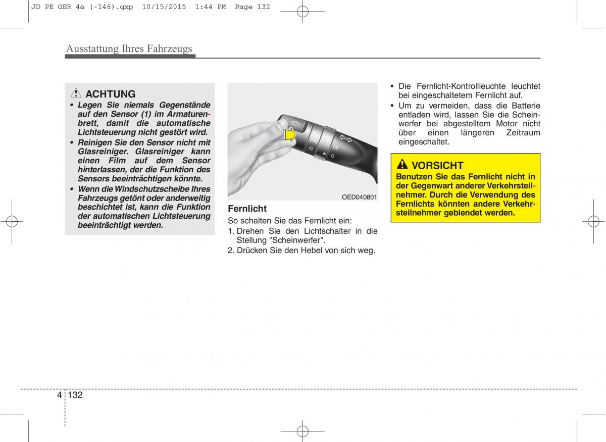 KIA Ceed II 2 Handbuch / page 224