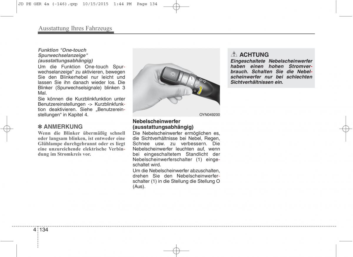 KIA Ceed II 2 Handbuch / page 226