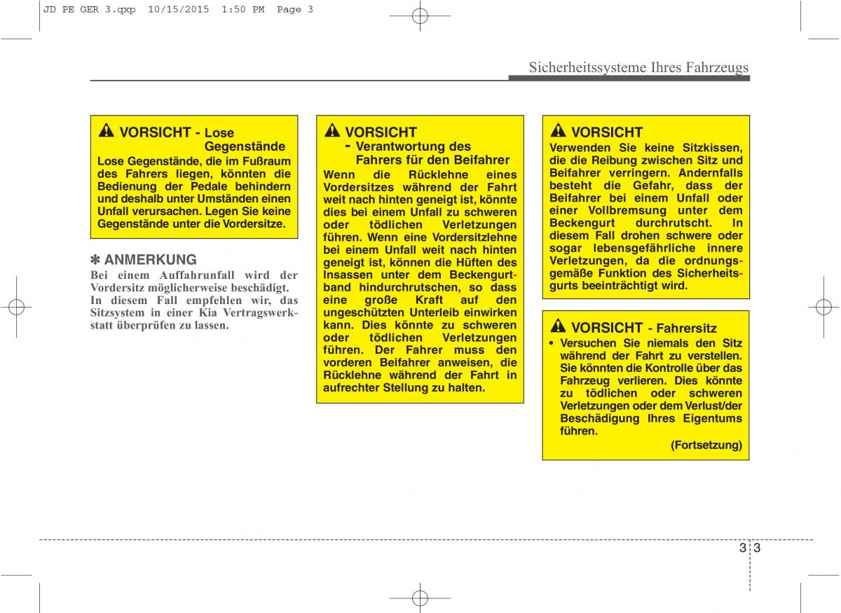 KIA Ceed II 2 Handbuch / page 23