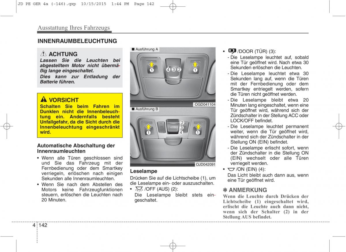 KIA Ceed II 2 Handbuch / page 234