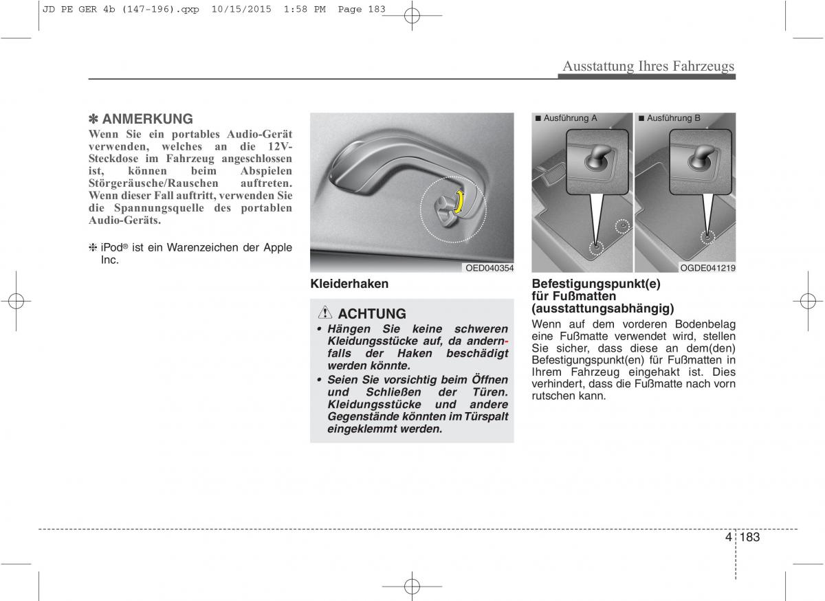 KIA Ceed II 2 Handbuch / page 275