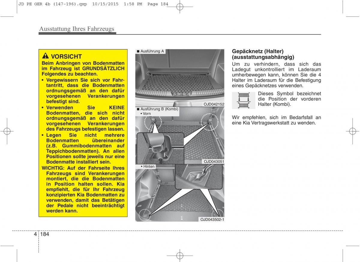 KIA Ceed II 2 Handbuch / page 276