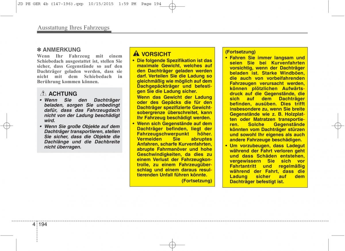 KIA Ceed II 2 Handbuch / page 286