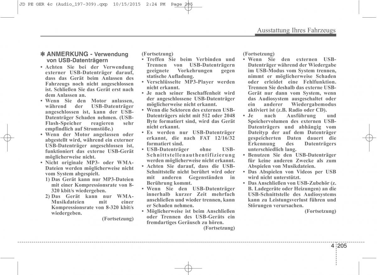 KIA Ceed II 2 Handbuch / page 297