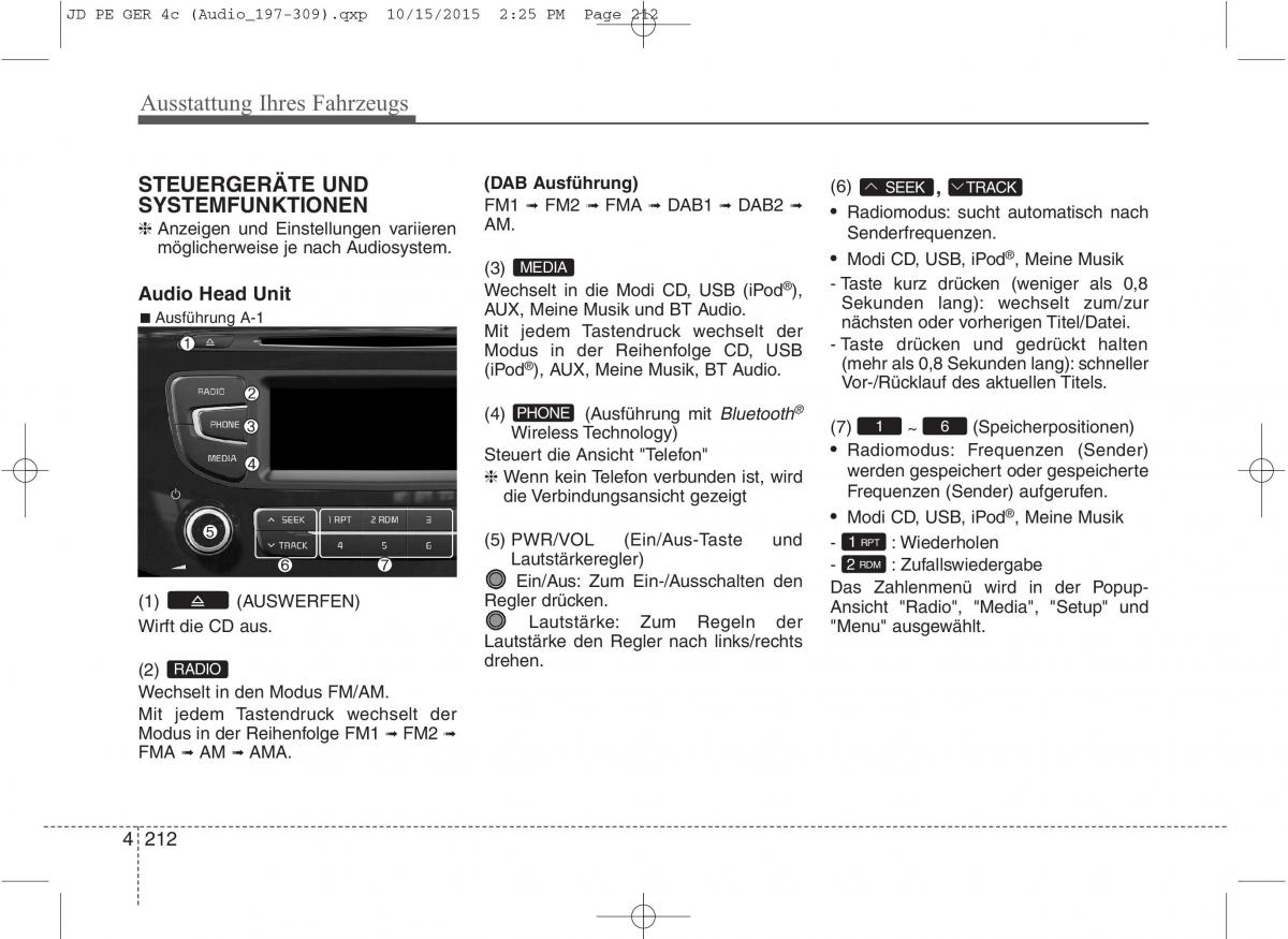 KIA Ceed II 2 Handbuch / page 304